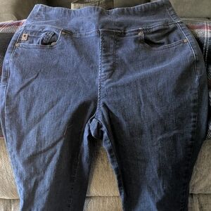 Belle by Kim Gravel High Rise Dark Blue Jeans